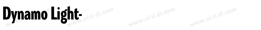 Dynamo Light字体转换